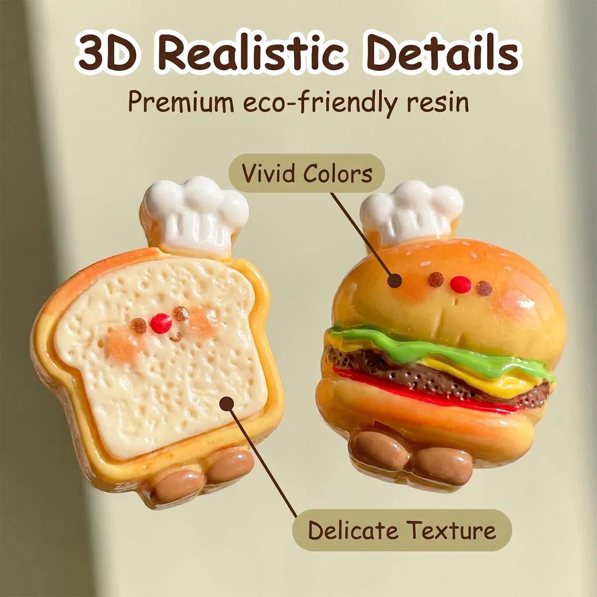 24 Pezzi Mini Magneti 3D, Graziosi Accessori Magnetici per Frigorifero, per Accessori per Frigorifero, Cucina, Ufficio, Piccoli Magneti Decorativi da Cucina, Adesivi Magnetici Decorativi