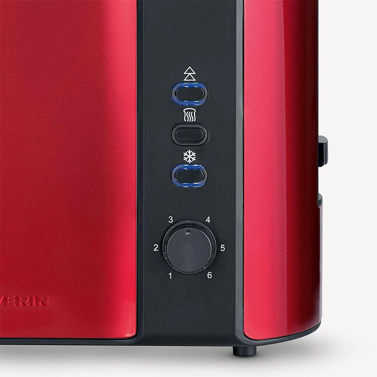 SEVERIN Tostapane Automatico Con Griglia Scaldapanini Integrata, Anche Per Fette Spesse, Per Tostare, Scongelare E Riscaldare, 800 W, Rosso Metallizzato / Nero, AT 2217