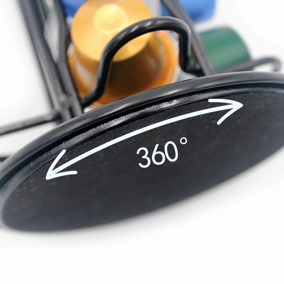 XIAPIA Porta Capsule per Caffè Compatibile con Nespresso per 40 Pezzi, Porta Cialde Nespresso Rotante, Portacapsule Verticale, Supporti per Capsule Cialde