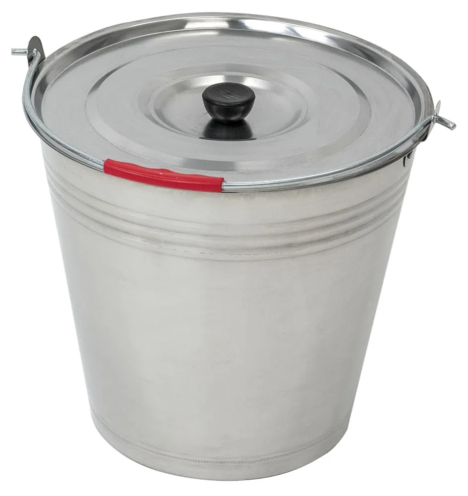 Secchio INOX 15l serie go con coperchio
