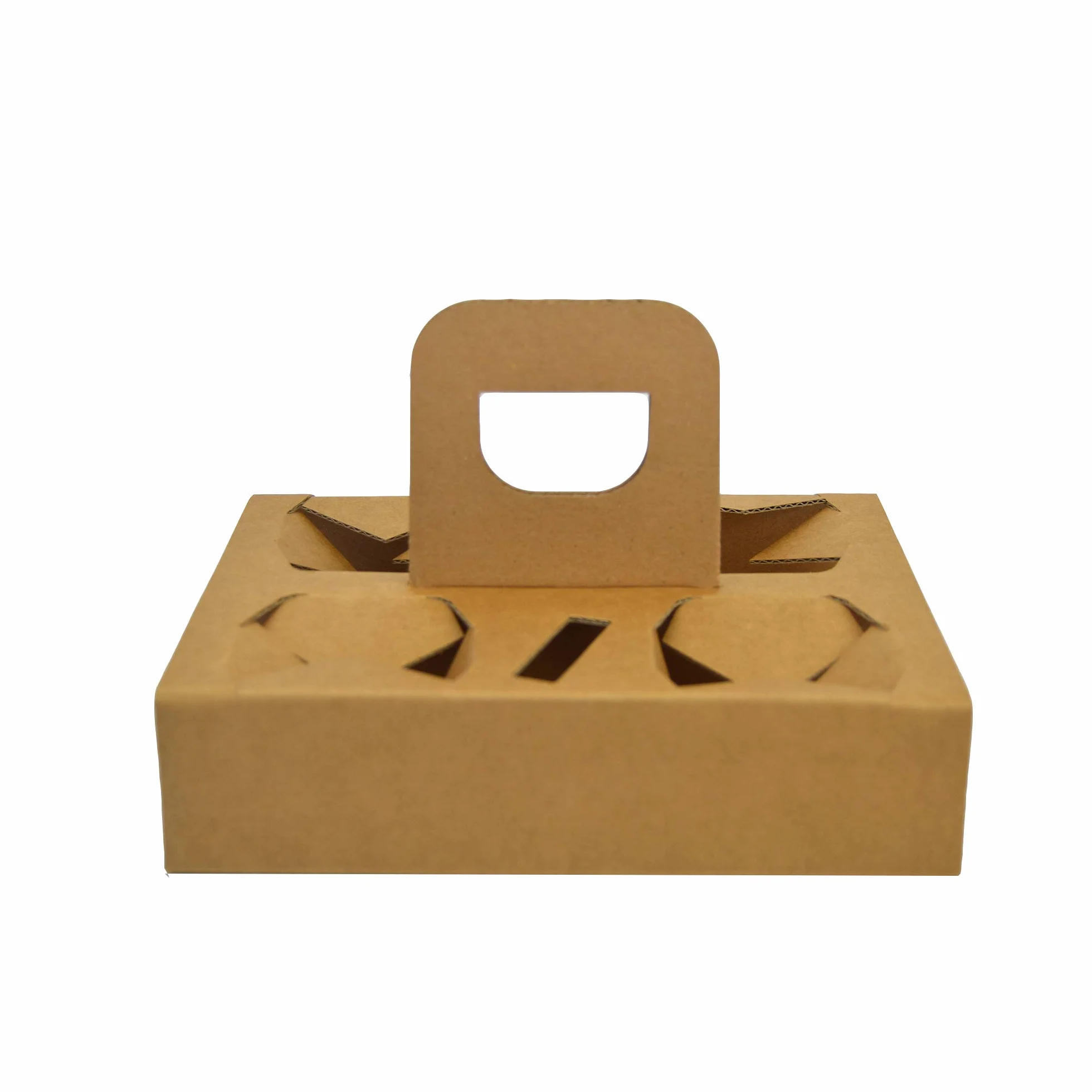 SDG PZ 300 Cestino in Carta Avana Porta Bicchieri 4 Fori per Caffe' da ASPORTO Coffee Cup Holder