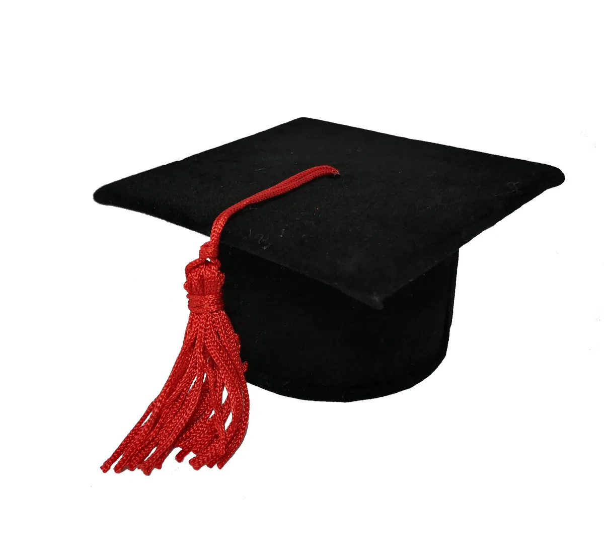 Lotto pezzi 20 Bomboniera CAPPELLO TOCCO, pannetto con nappina, portaconfetti 7x4, LAUREA, DIPLOMA (CKKAP) (NERO)