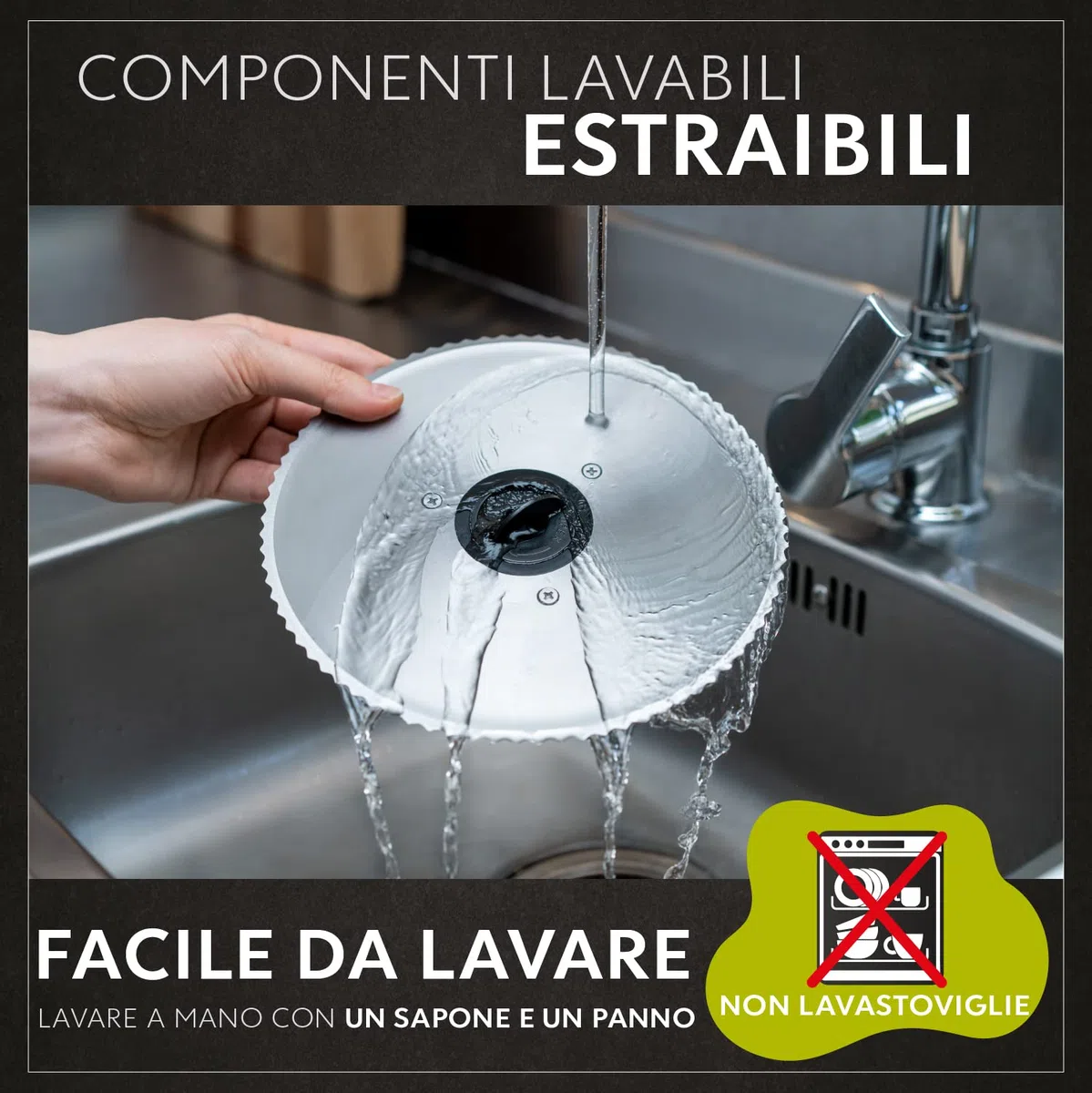 Twinzee Affettatrice Elettrica da Casa 150W Nera - 2 Lame, Spessore 0-15mm - Affettatrice Professionale per Salumi, Carne e Pane