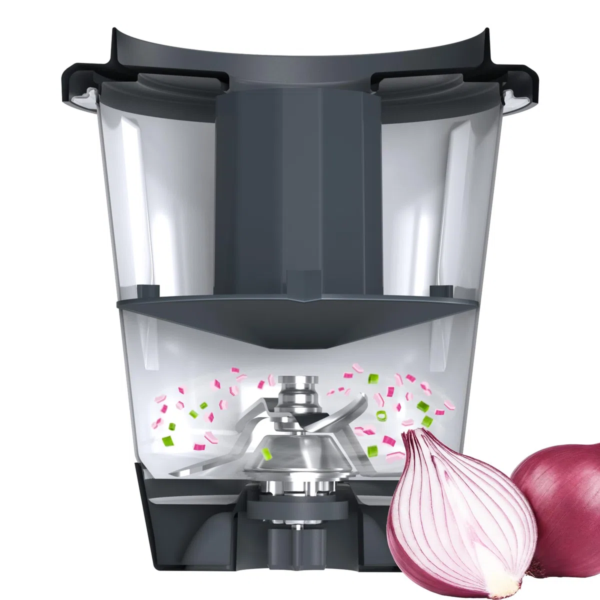 Riduttore Boccale per Thermomix, Divisore Ciotola di Impasto Compatibile con Bimby TM6, TM5, per tritare e mescolare, Efficace accessorio bimby per evitare la fuoriuscita di cibo (1 pezzi)