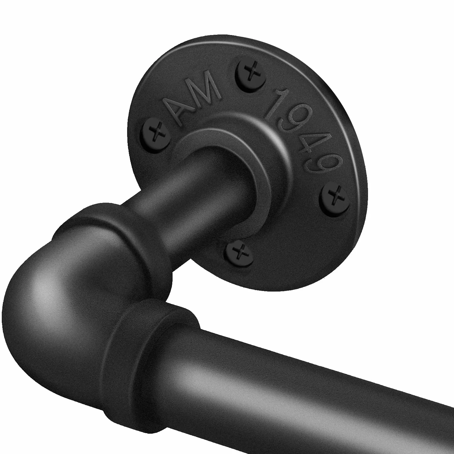 PUWOWYE Bastone per tende nero estensibile, bastone tenda soffitto industriale, Bastone Tenda possono diametro 25 mm, Bastoni per Tende Estensibili per finestre, 80-150cm