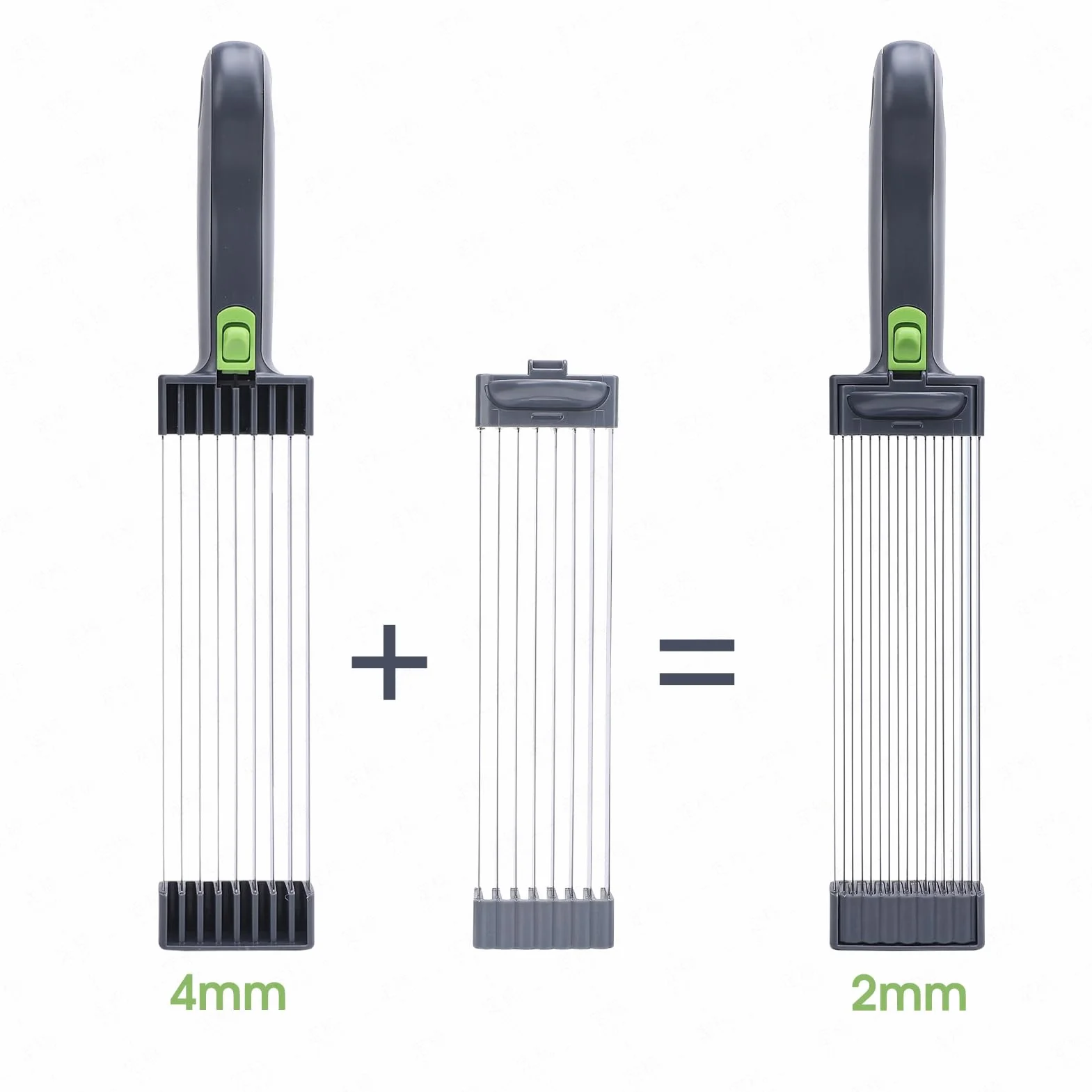 Taglierina manuale per carne 17 in 1, spessore regolabile, 2 o 4 mm, in acciaio inox, frantumazione alimentare, non per carne congelata o