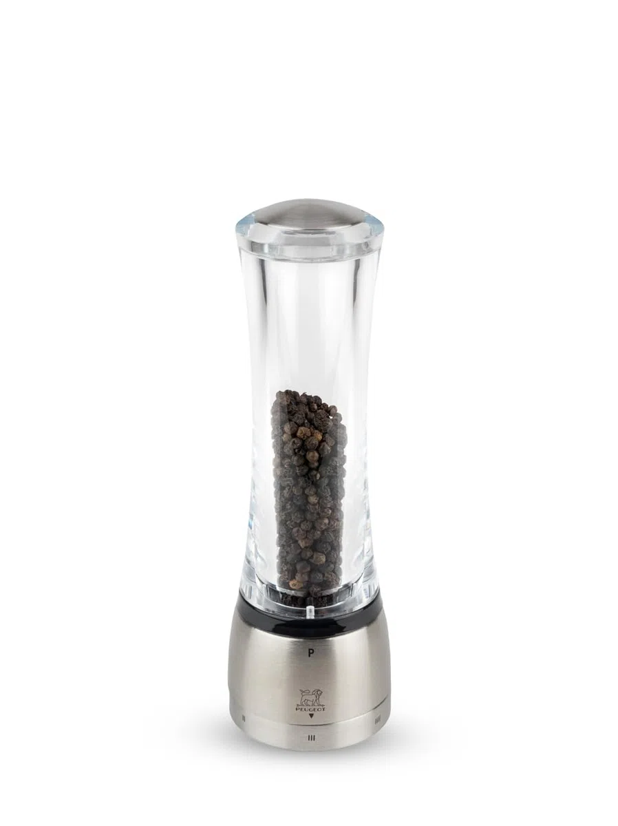 Peugeot Daman u Select 25441 Macinapepe in Acciaio Inox e Acrilico, 21 cm