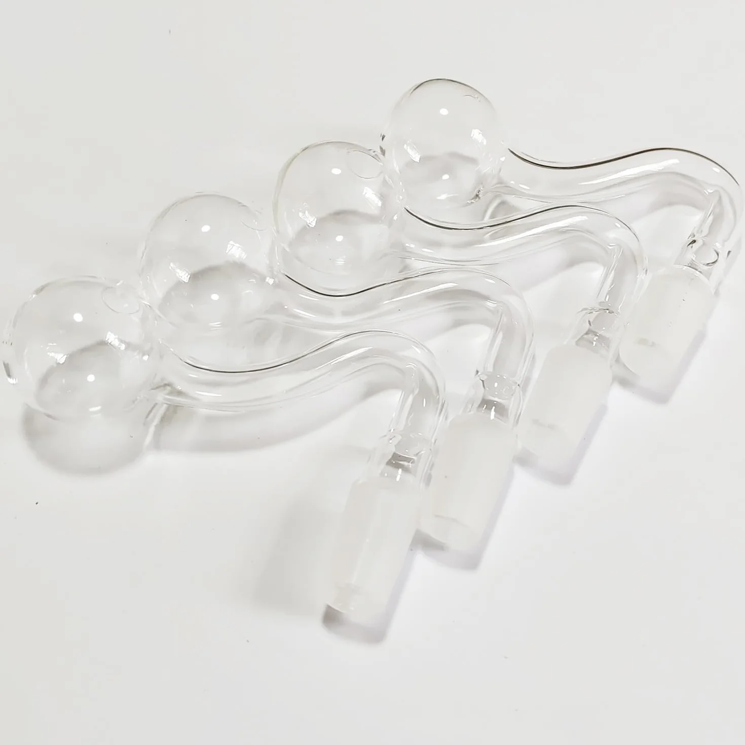 8 adattatori per bong in vetro maschio, 10/14/18 mm, per bruciatori di olio, bong, per tubi di vetro, tubi dell'acqua spessi (10 mm)