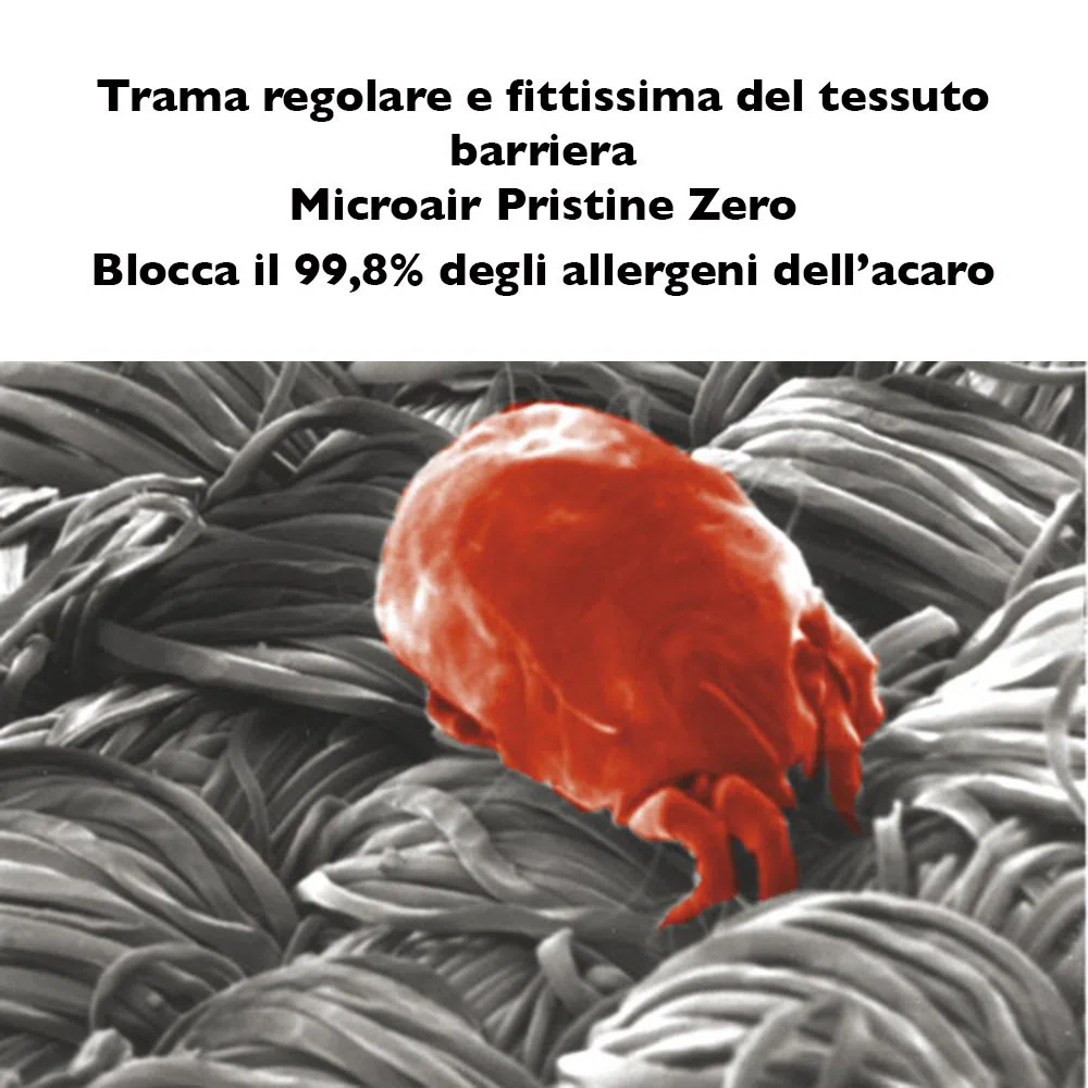 MICROAIR Pristine Zero Copricuscino Barriera Antiacaro Standard cm 50x80